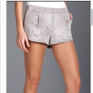 BCBG Maxazria Phillipa faux suede shorts. Medium